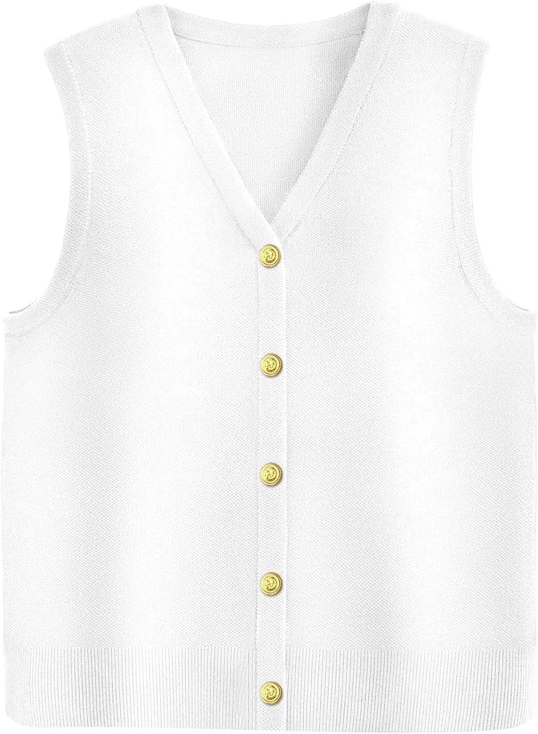 Zeagoo Womens Sweater Vest V Neck Button Down Shirts