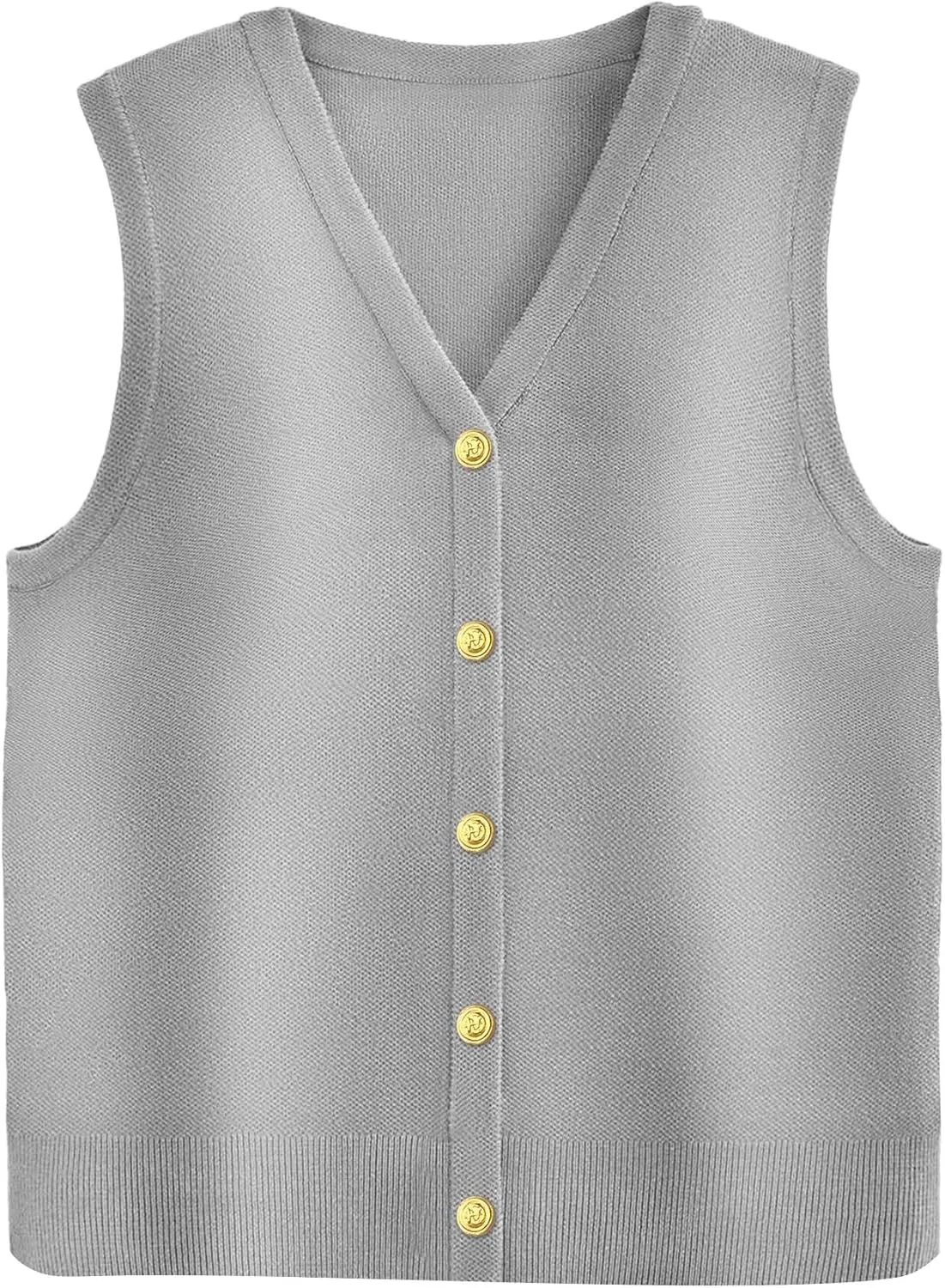 Zeagoo Womens Sweater Vest V Neck Button Down Shirts